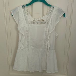 Francesca’s white shirt! Size small with a tie back!
